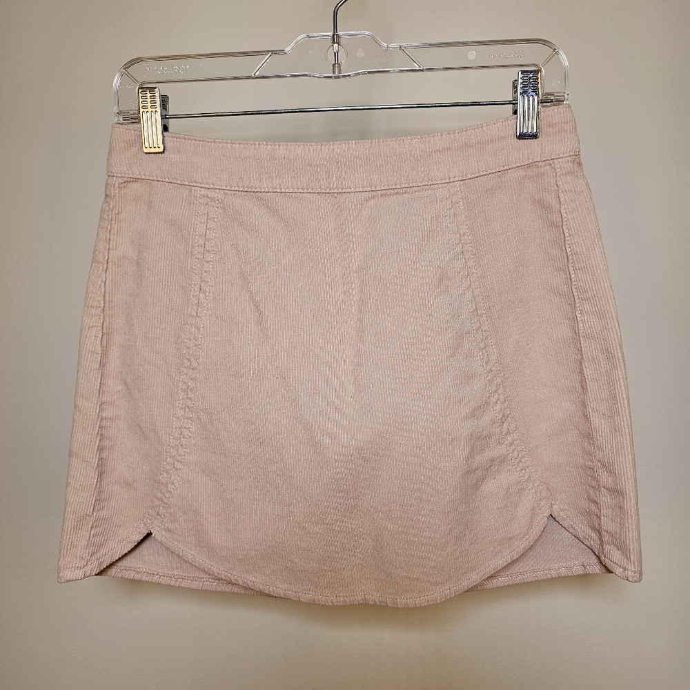 Pacsun ballerina pink cotton corduroy mini skirt size 26 US